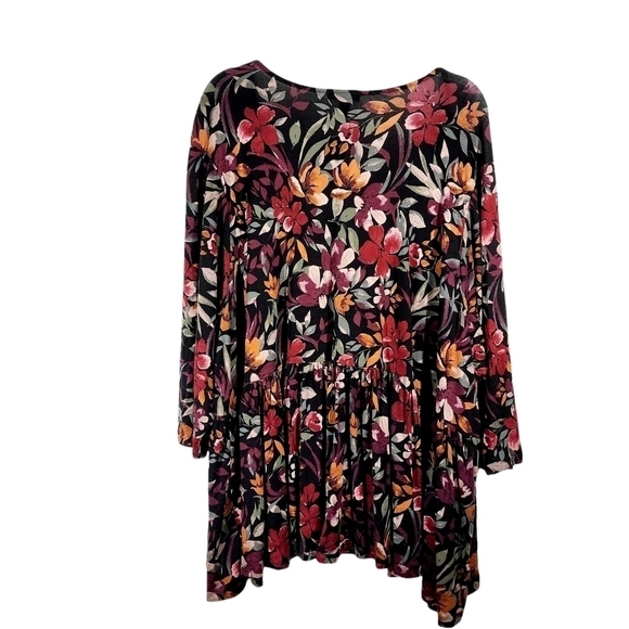 TORRID TIE FRONT BABYDOLL FLORAL CARDIGAN - Picture 3 of 7